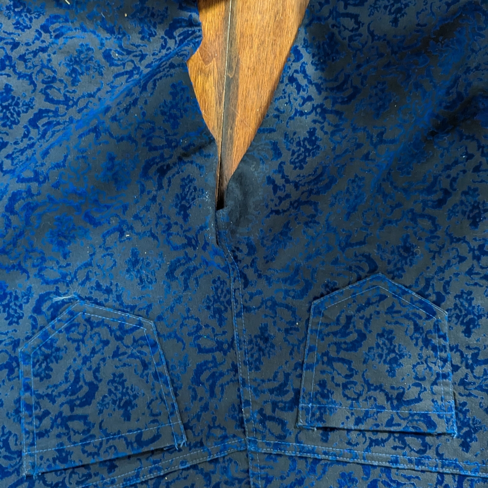 Karlie Velvet Blue Patterned Pants size Small - Picture 5 of 8